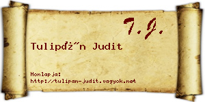 Tulipán Judit névjegykártya